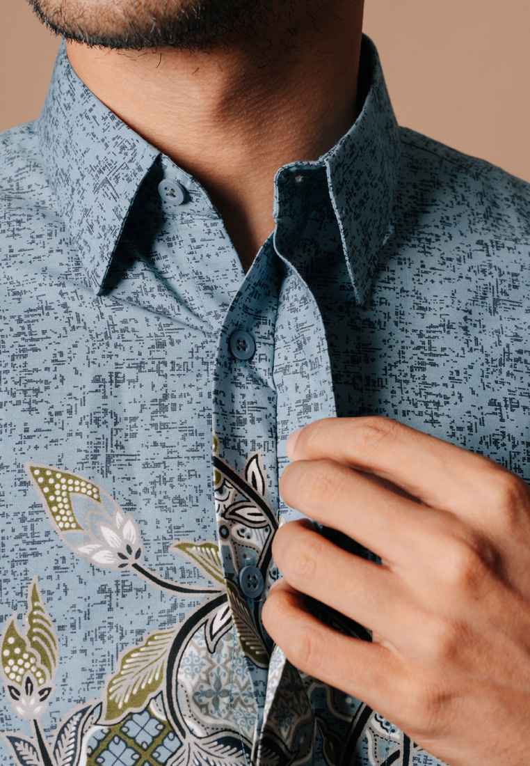Hadinata Batik Premium Pria Kemeja Pendek Superfine Bhalendra Bh-2